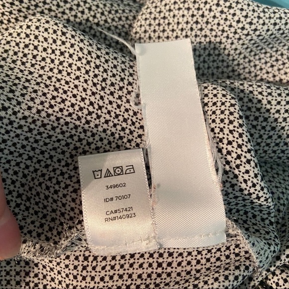 Loft women’s‎ button  up black and white blouse in size x-small - Picture 6 of 8